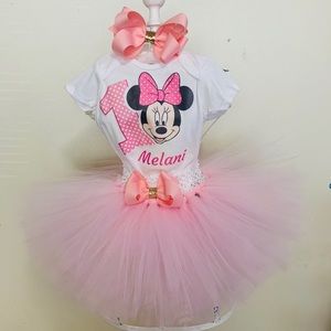 Minnie mouse tutu dress 3pcs Set